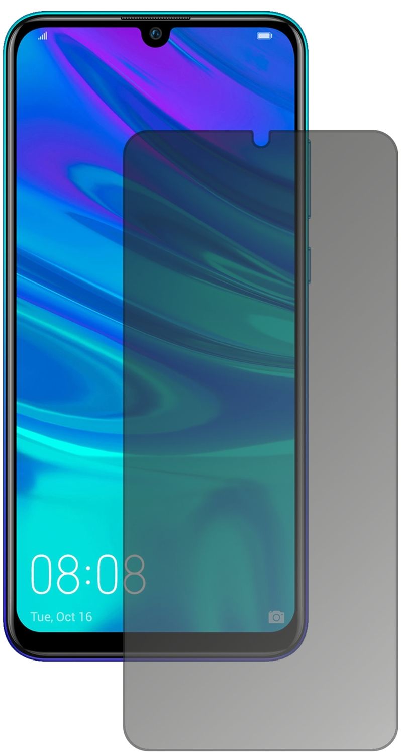 HuaweiP Smart (2019) mit aufgebrachtem dipos Displayschutz, der seitliche Einblicke blockiert