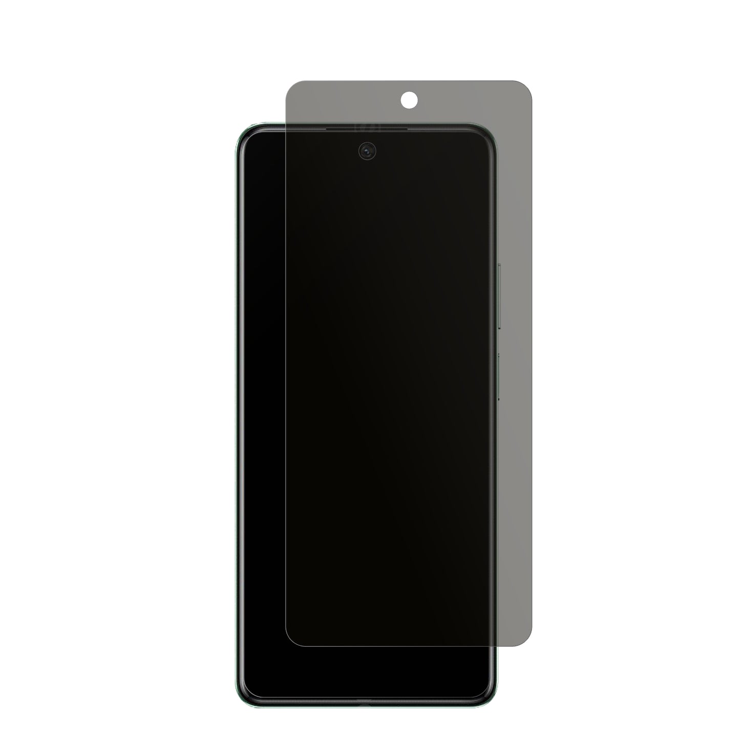 InfinixHot 40 mit aufgebrachtem dipos Displayschutz, der seitliche Einblicke blockiert