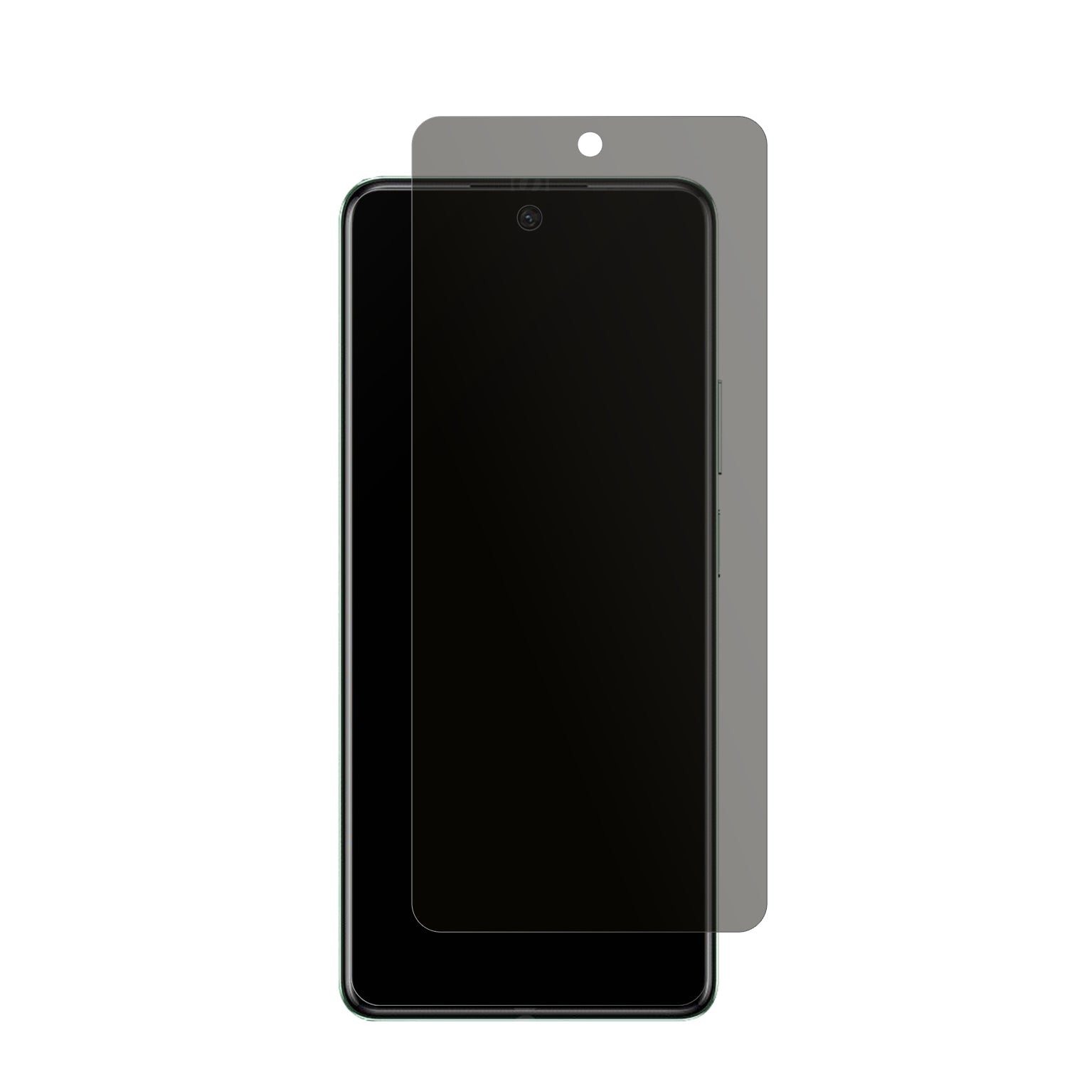 InfinixHot 40 mit aufgebrachtem dipos Displayschutz, der seitliche Einblicke blockiert