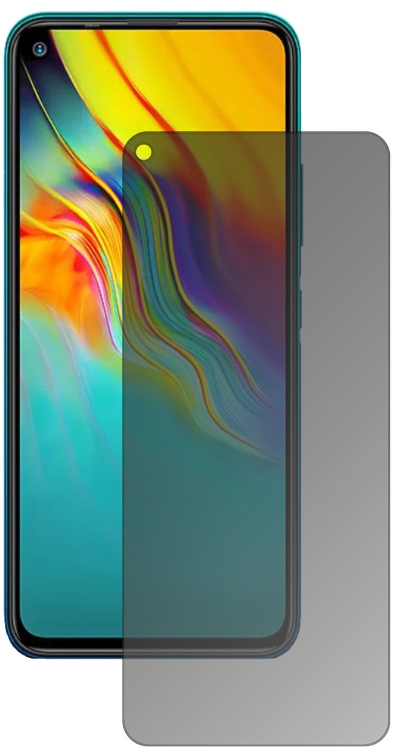 InfinixNote 7 Lite mit aufgebrachtem dipos Displayschutz, der seitliche Einblicke blockiert