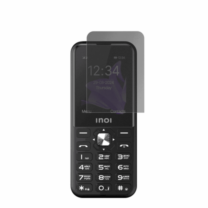 INOI340 PowerHub 4G mit aufgebrachtem dipos Displayschutz, der seitliche Einblicke blockiert
