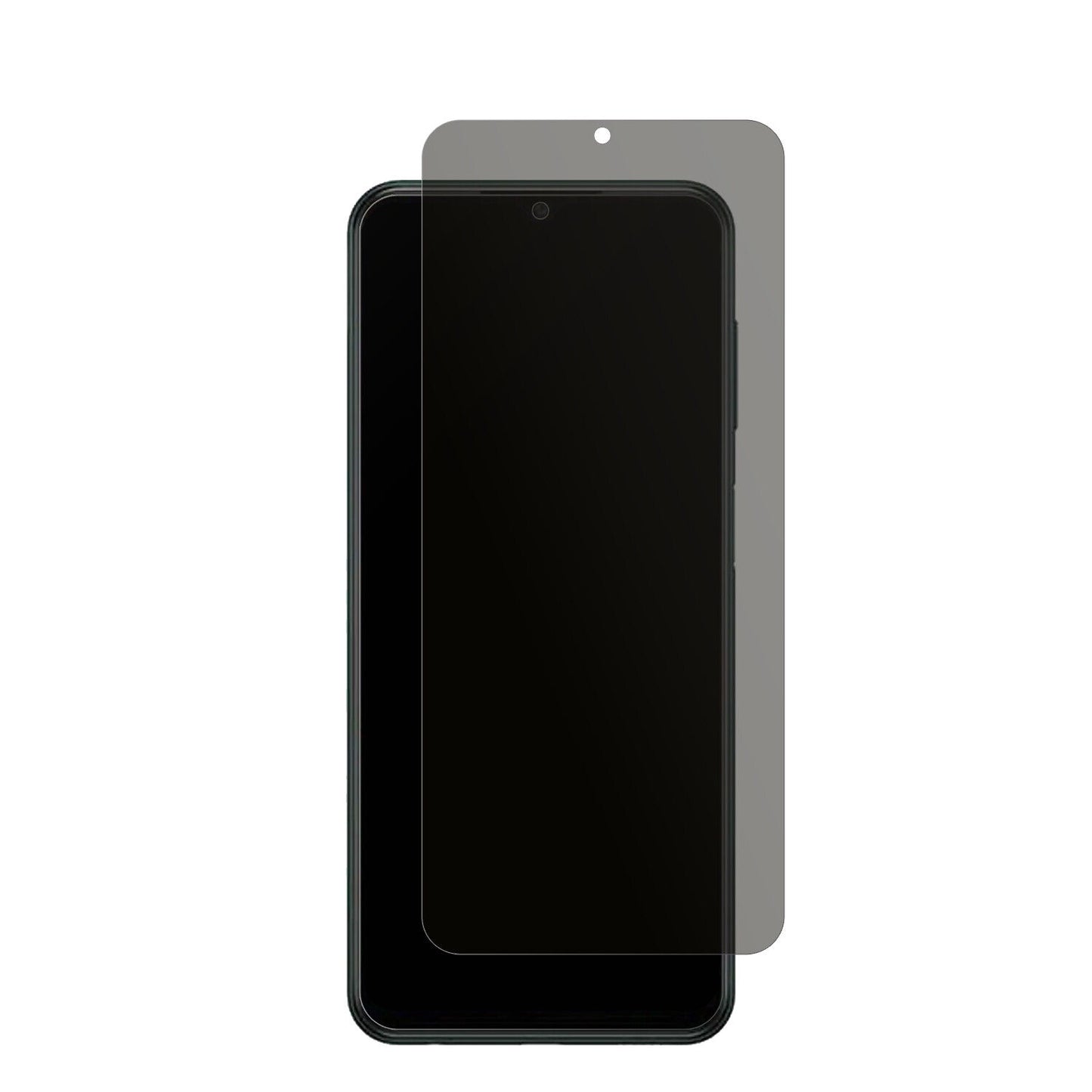 itelA60 mit aufgebrachtem dipos Displayschutz, der seitliche Einblicke blockiert