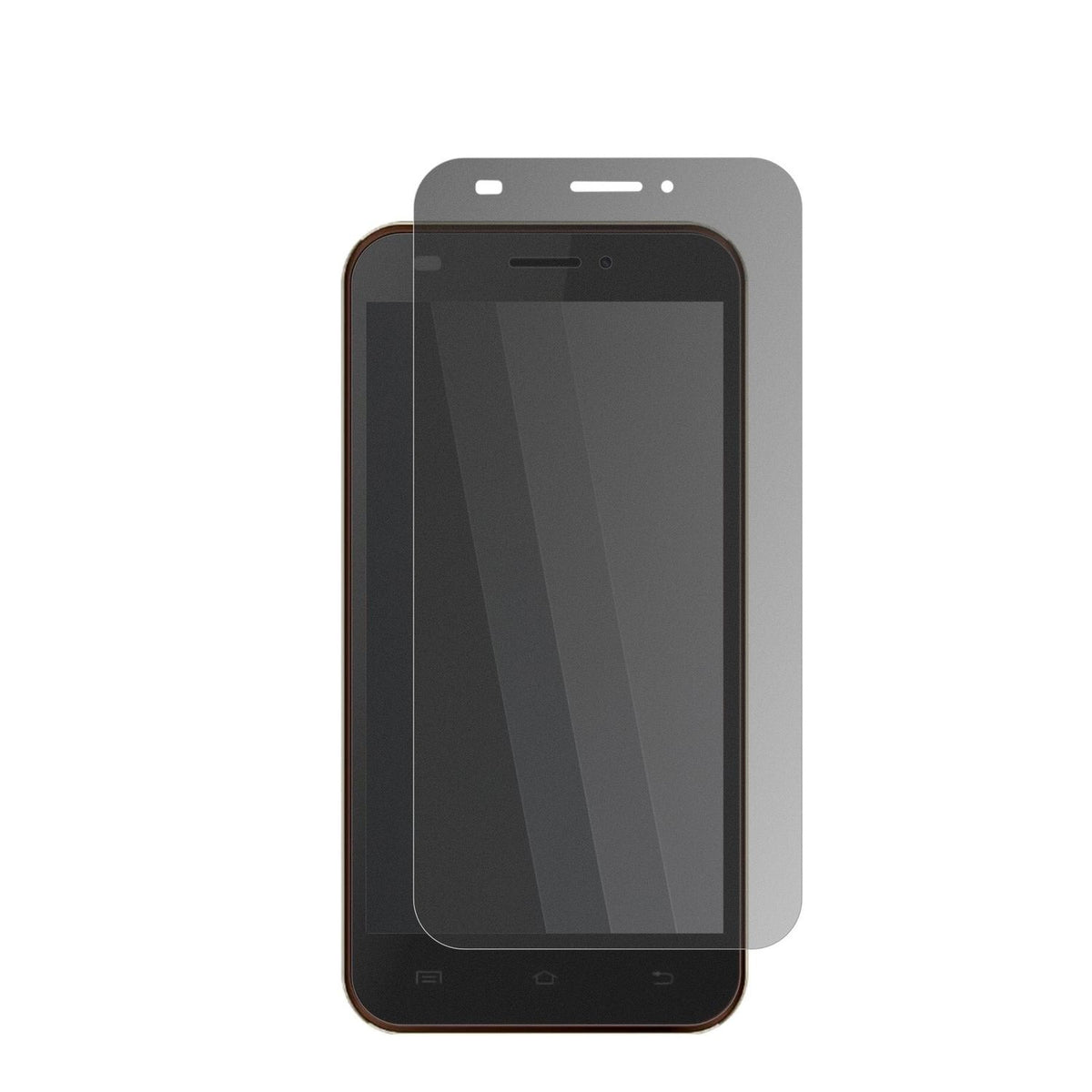 KarbonnTitanium S200 HD mit aufgebrachtem dipos Displayschutz, der seitliche Einblicke blockiert