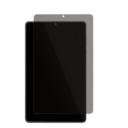 LenovoTab M8 (4 Gen) mit aufgebrachtem dipos Displayschutz, der seitliche Einblicke blockiert