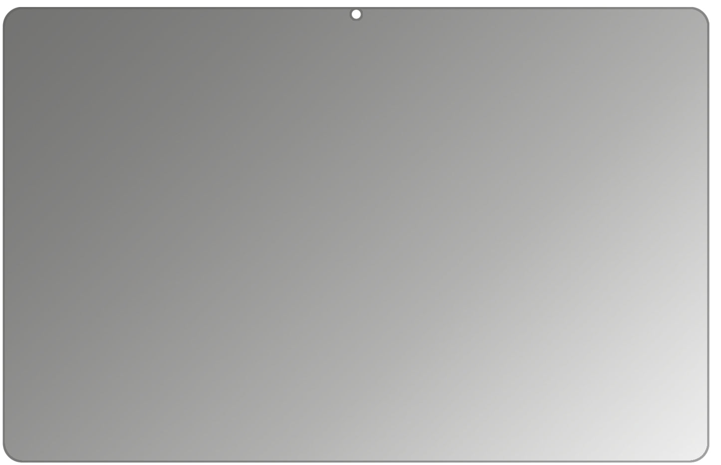 LenovoTab P11 Pro mit aufgebrachtem dipos Displayschutz, der seitliche Einblicke blockiert