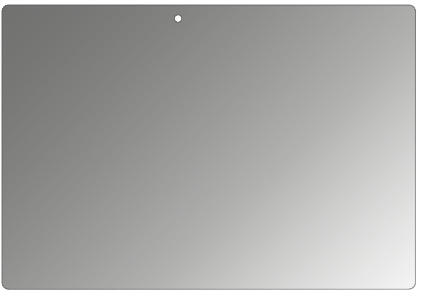 LenovoTab10 (ZA1U0072DE) mit aufgebrachtem dipos Displayschutz, der seitliche Einblicke blockiert