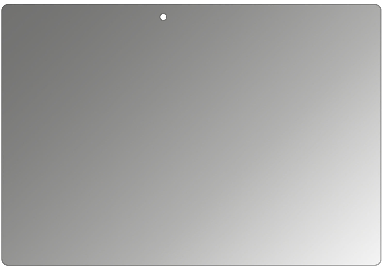 LenovoTab10 (ZA1U0072DE) mit aufgebrachtem dipos Displayschutz, der seitliche Einblicke blockiert