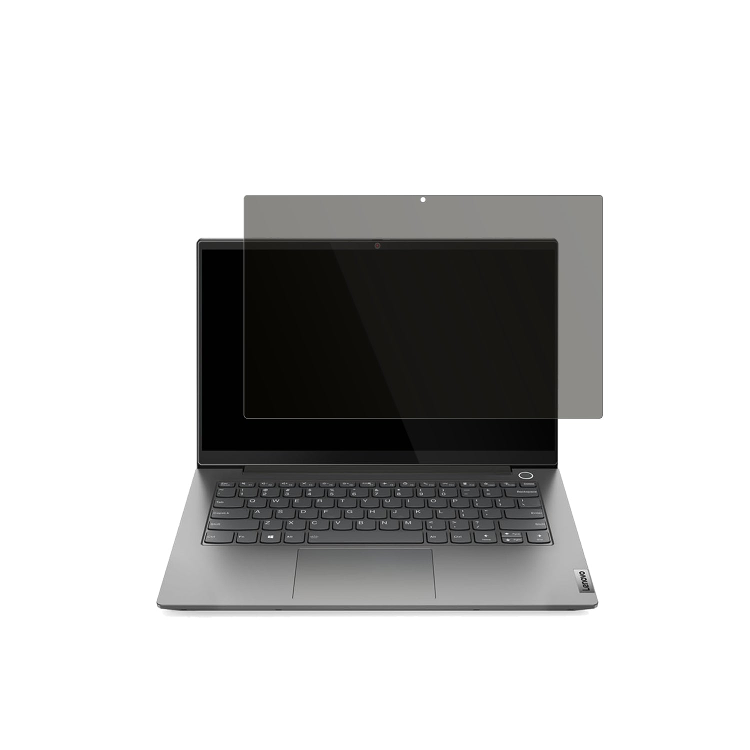 LenovoThinkBook 14 Gen 4 Plus mit aufgebrachtem dipos Displayschutz, der seitliche Einblicke blockiert