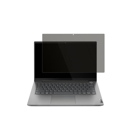 LenovoThinkBook 14 Gen 4 Plus mit aufgebrachtem dipos Displayschutz, der seitliche Einblicke blockiert
