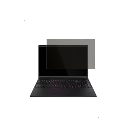 LenovoThinkPad P16 Gen 3 mit aufgebrachtem dipos Displayschutz, der seitliche Einblicke blockiert