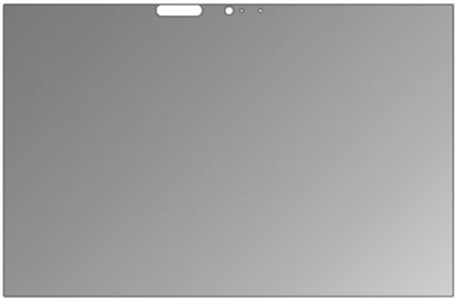 LenovoThinkPad T570 mit aufgebrachtem dipos Displayschutz, der seitliche Einblicke blockiert