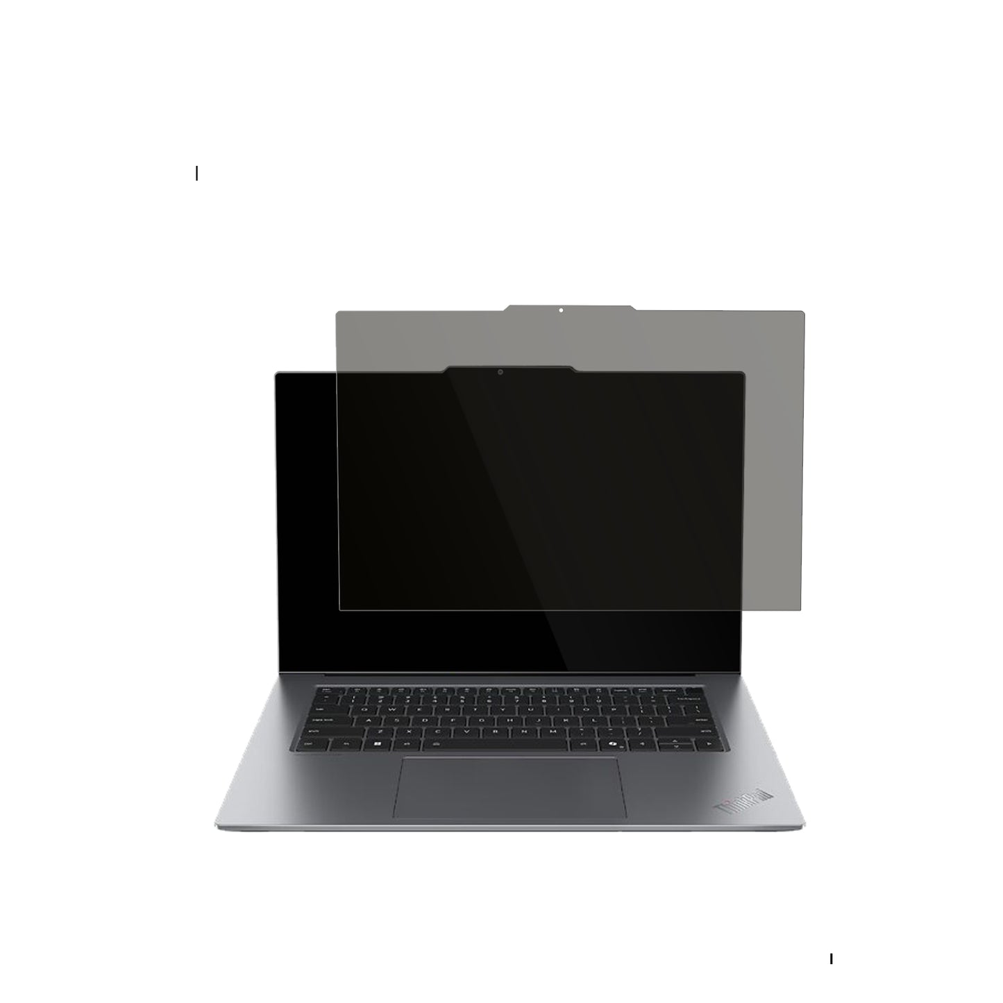 LenovoThinkPad X9 15 G1 mit aufgebrachtem dipos Displayschutz, der seitliche Einblicke blockiert