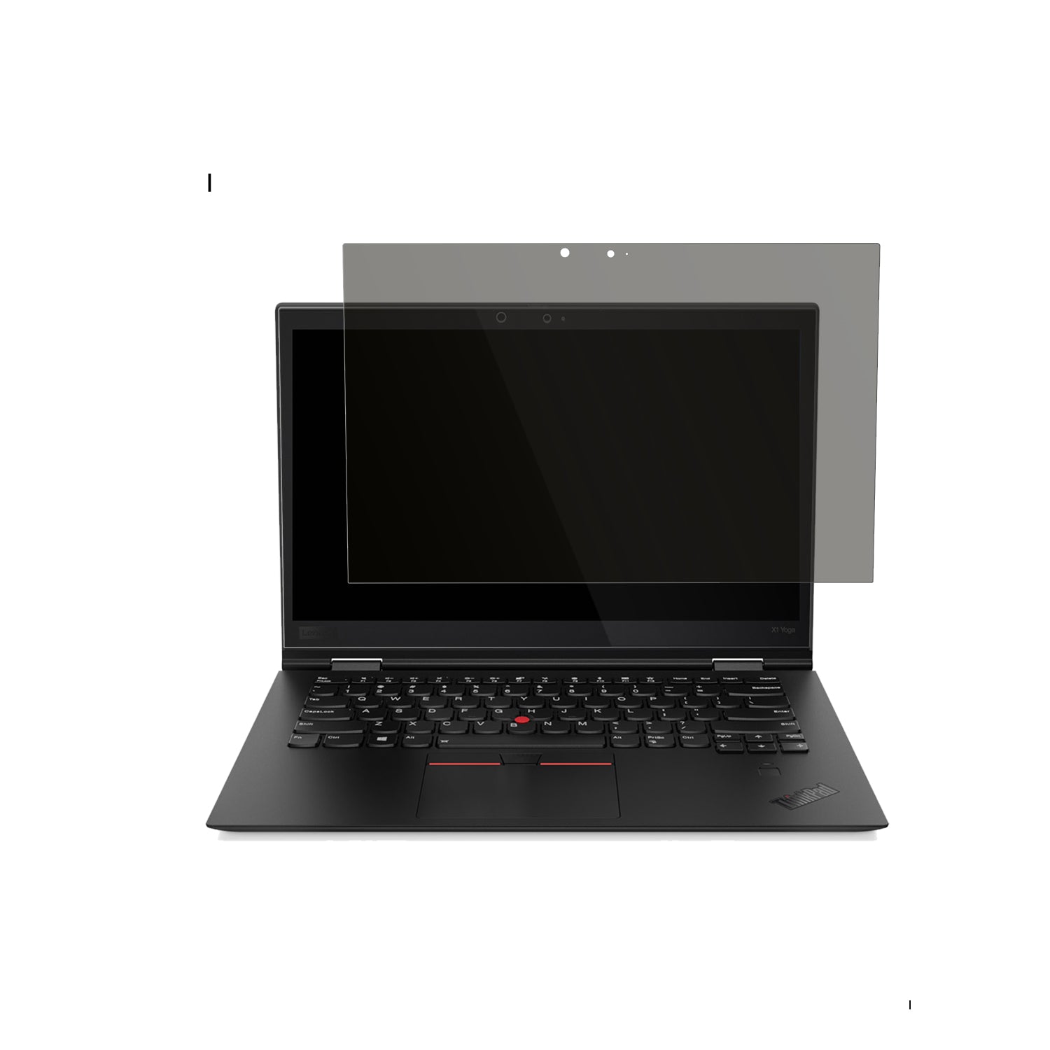 LenovoX1 Yoga Tablet Gen 3 20LES 14 Zoll mit aufgebrachtem dipos Displayschutz, der seitliche Einblicke blockiert