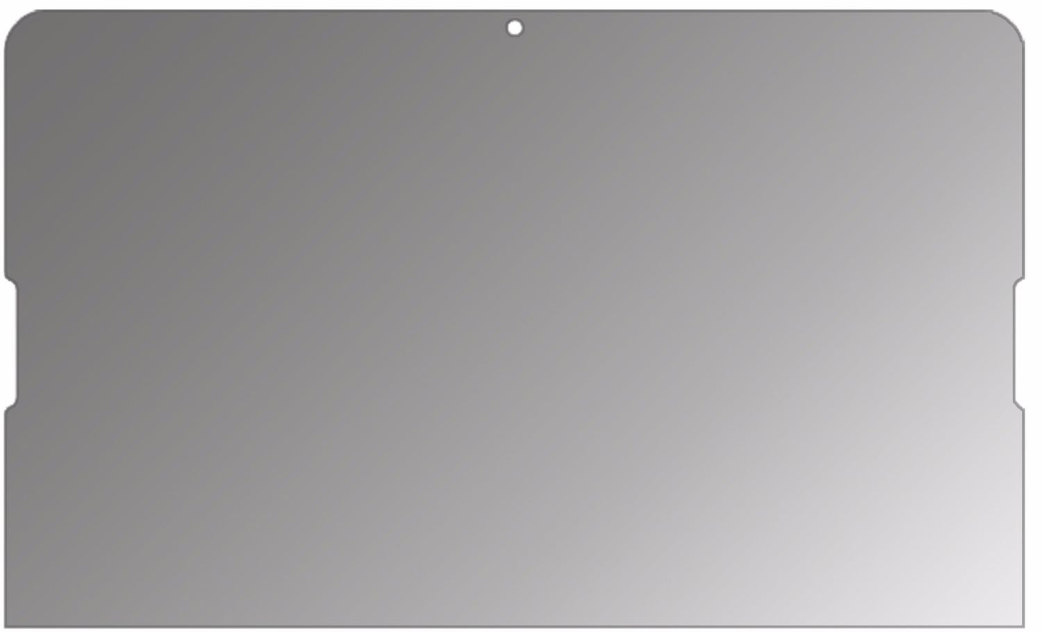 LGG Pad 3 10.1 mit aufgebrachtem dipos Displayschutz, der seitliche Einblicke blockiert