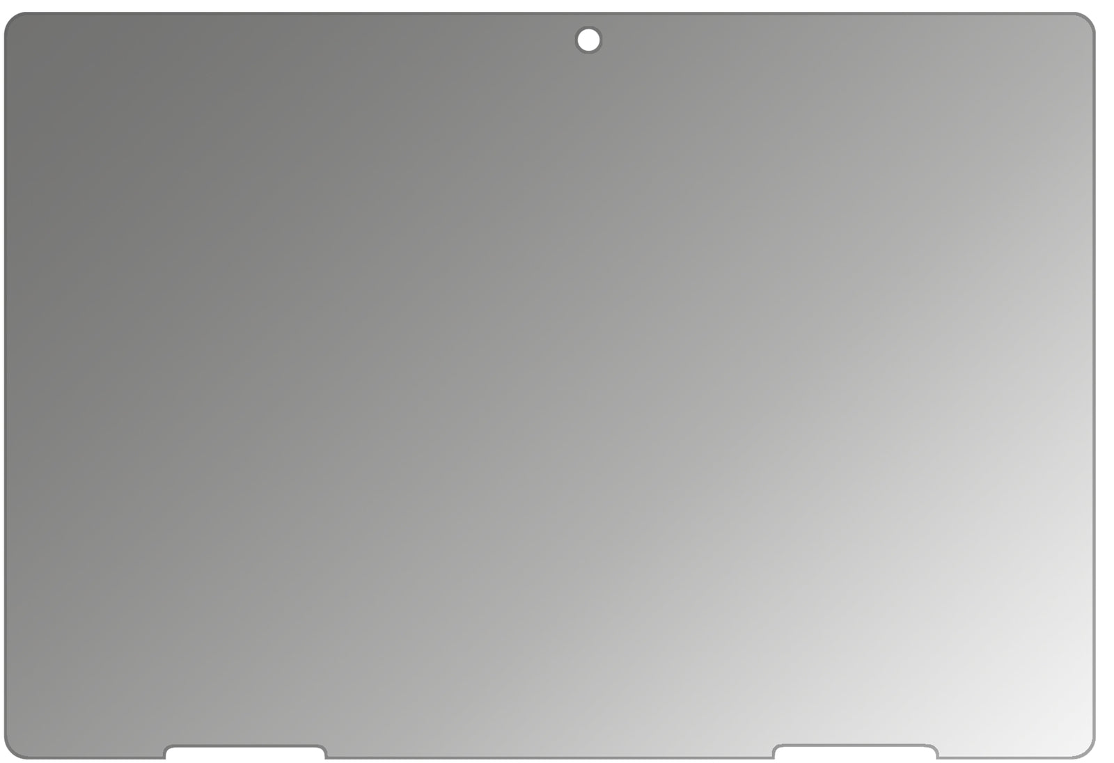 MedionLifetab E10604 mit aufgebrachtem dipos Displayschutz, der seitliche Einblicke blockiert