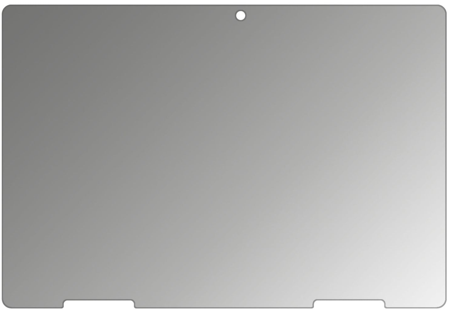 MedionLifeTab Education P10912 mit aufgebrachtem dipos Displayschutz, der seitliche Einblicke blockiert