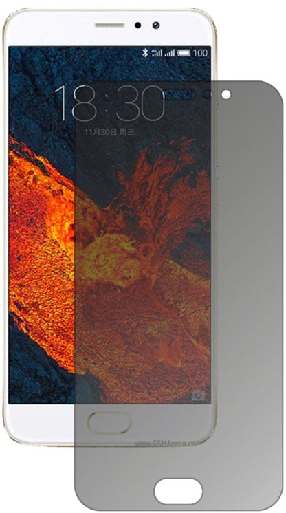 MeizuPro 6 Plus mit aufgebrachtem dipos Displayschutz, der seitliche Einblicke blockiert
