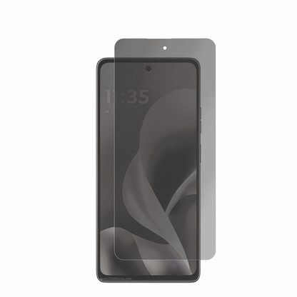 MotorolaMoto G Power 2026 mit aufgebrachtem dipos Displayschutz, der seitliche Einblicke blockiert
