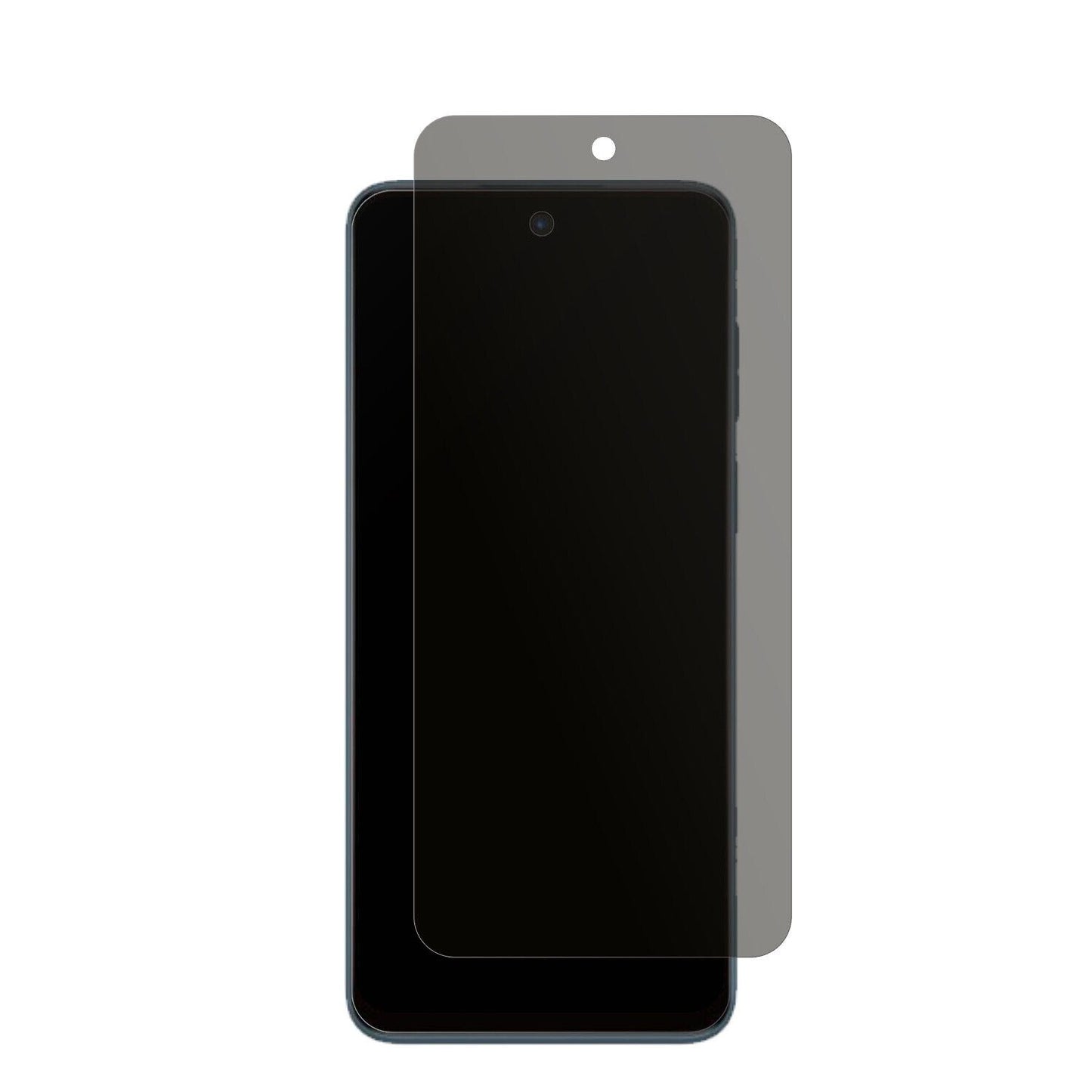 MotorolaMoto G13 mit aufgebrachtem dipos Displayschutz, der seitliche Einblicke blockiert