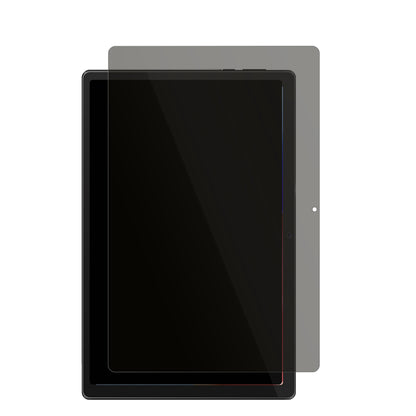 MouikeiTablet 10 Zoll mit aufgebrachtem dipos Displayschutz, der seitliche Einblicke blockiert