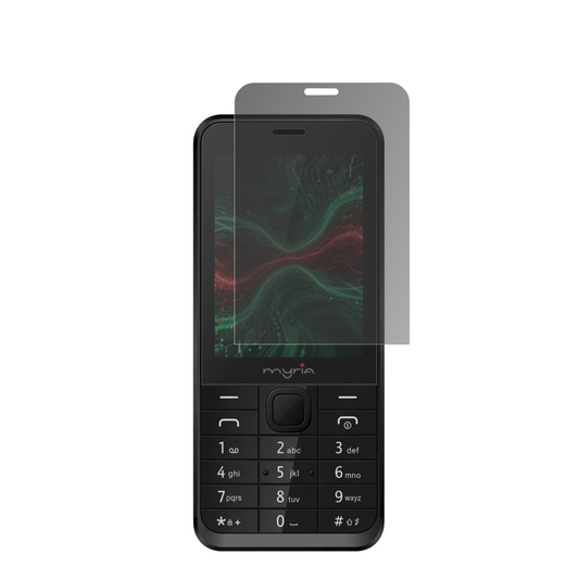 MyriaSun 3G mit aufgebrachtem dipos Displayschutz, der seitliche Einblicke blockiert