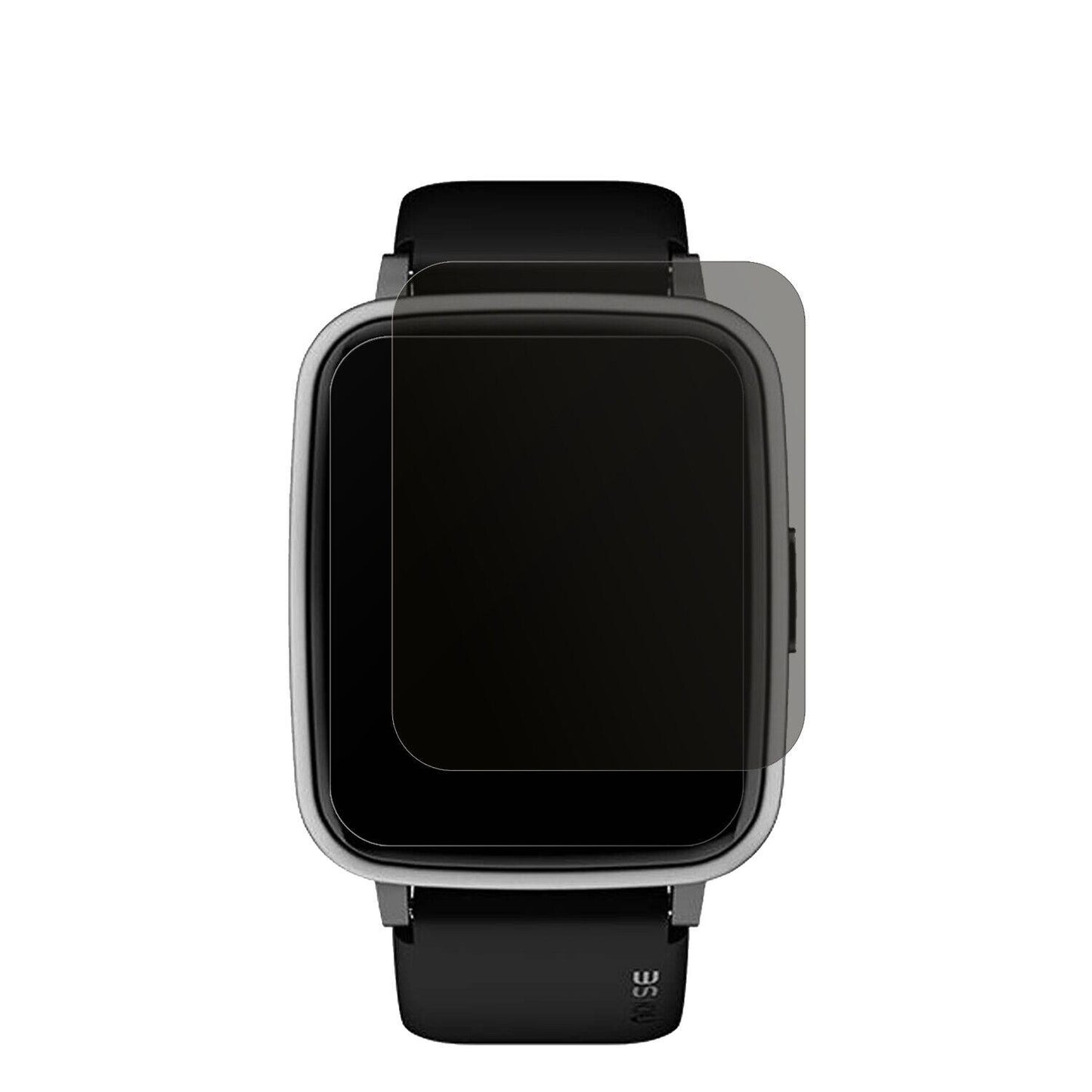 NoiseColorFit Pulse 2 mit aufgebrachtem dipos Displayschutz, der seitliche Einblicke blockiert