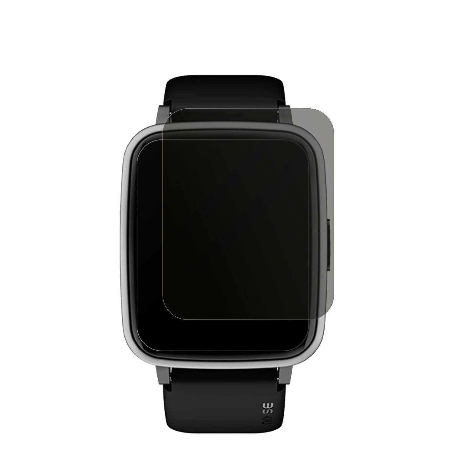 NoiseColorFit Pulse 2 mit aufgebrachtem dipos Displayschutz, der seitliche Einblicke blockiert