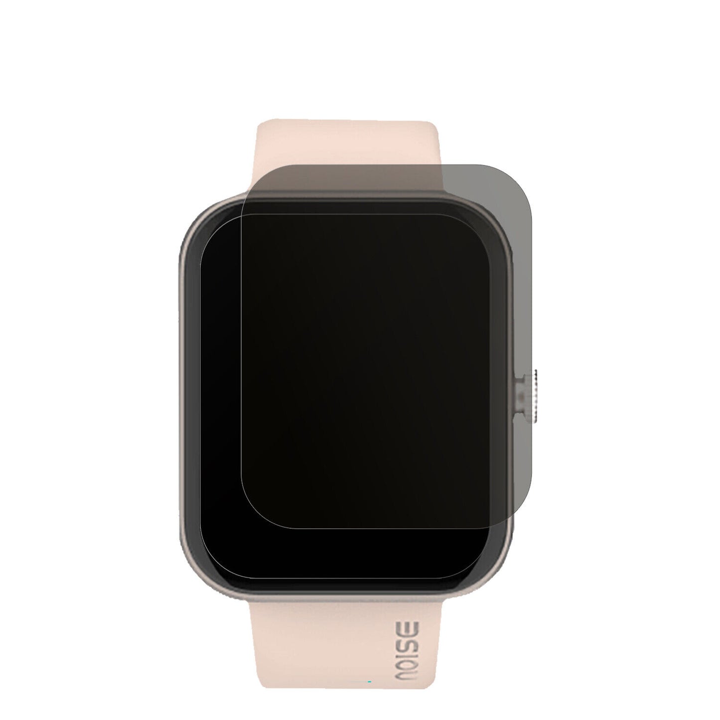 NoiseColorfit Pulse Grand mit aufgebrachtem dipos Displayschutz, der seitliche Einblicke blockiert