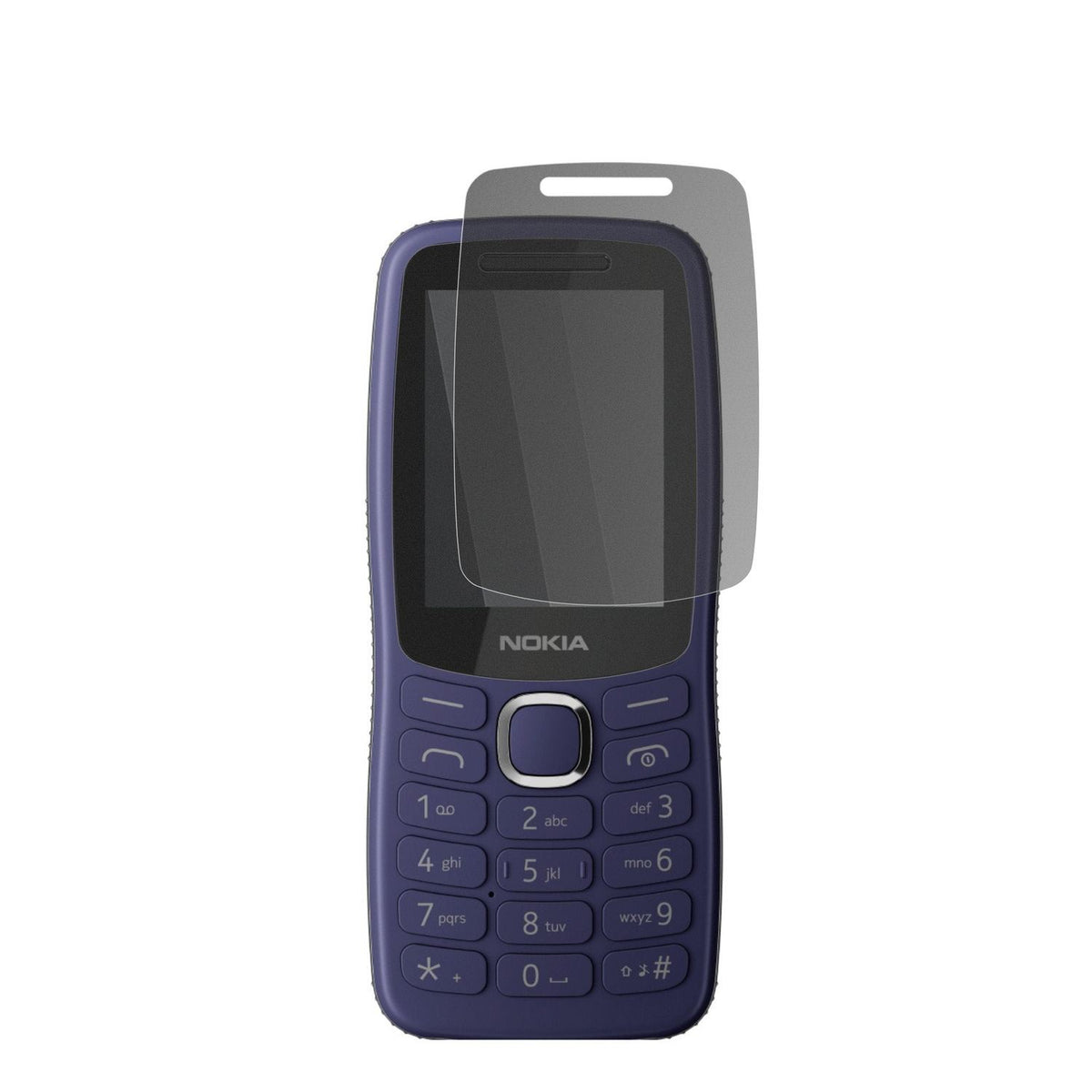 Nokia123 Shield mit aufgebrachtem dipos Displayschutz, der seitliche Einblicke blockiert
