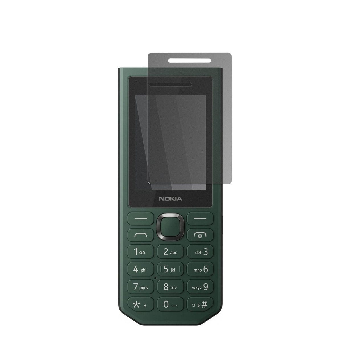 Nokia300 Power Bank mit aufgebrachtem dipos Displayschutz, der seitliche Einblicke blockiert