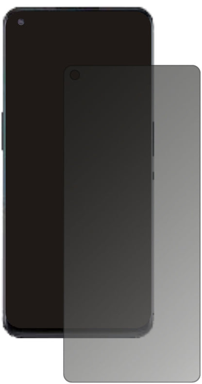 OnePlusNord N10 mit aufgebrachtem dipos Displayschutz, der seitliche Einblicke blockiert