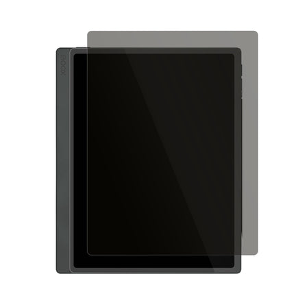 OnyxBoox Tab Ultra C Pro mit aufgebrachtem dipos Displayschutz, der seitliche Einblicke blockiert