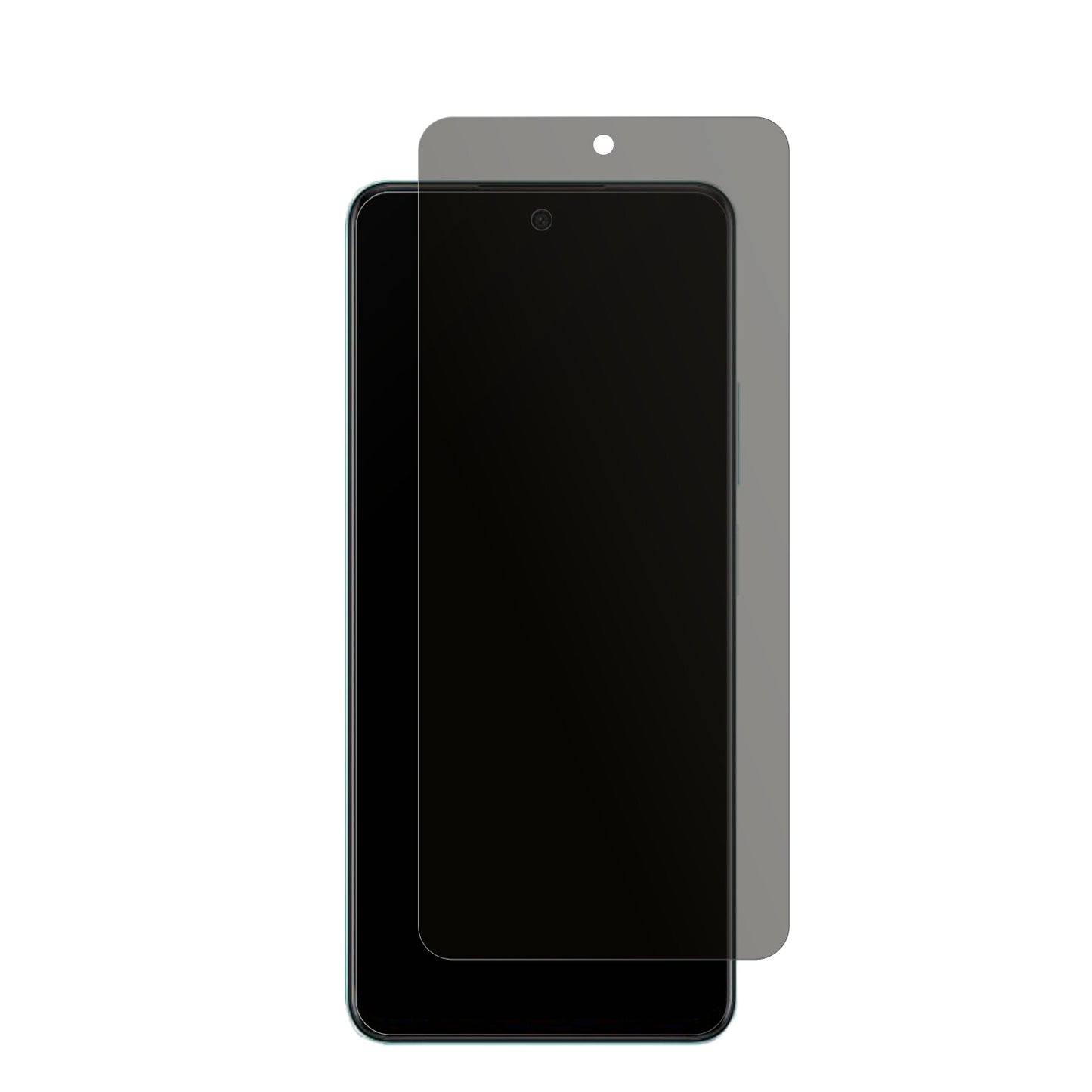 OppoA2 mit aufgebrachtem dipos Displayschutz, der seitliche Einblicke blockiert