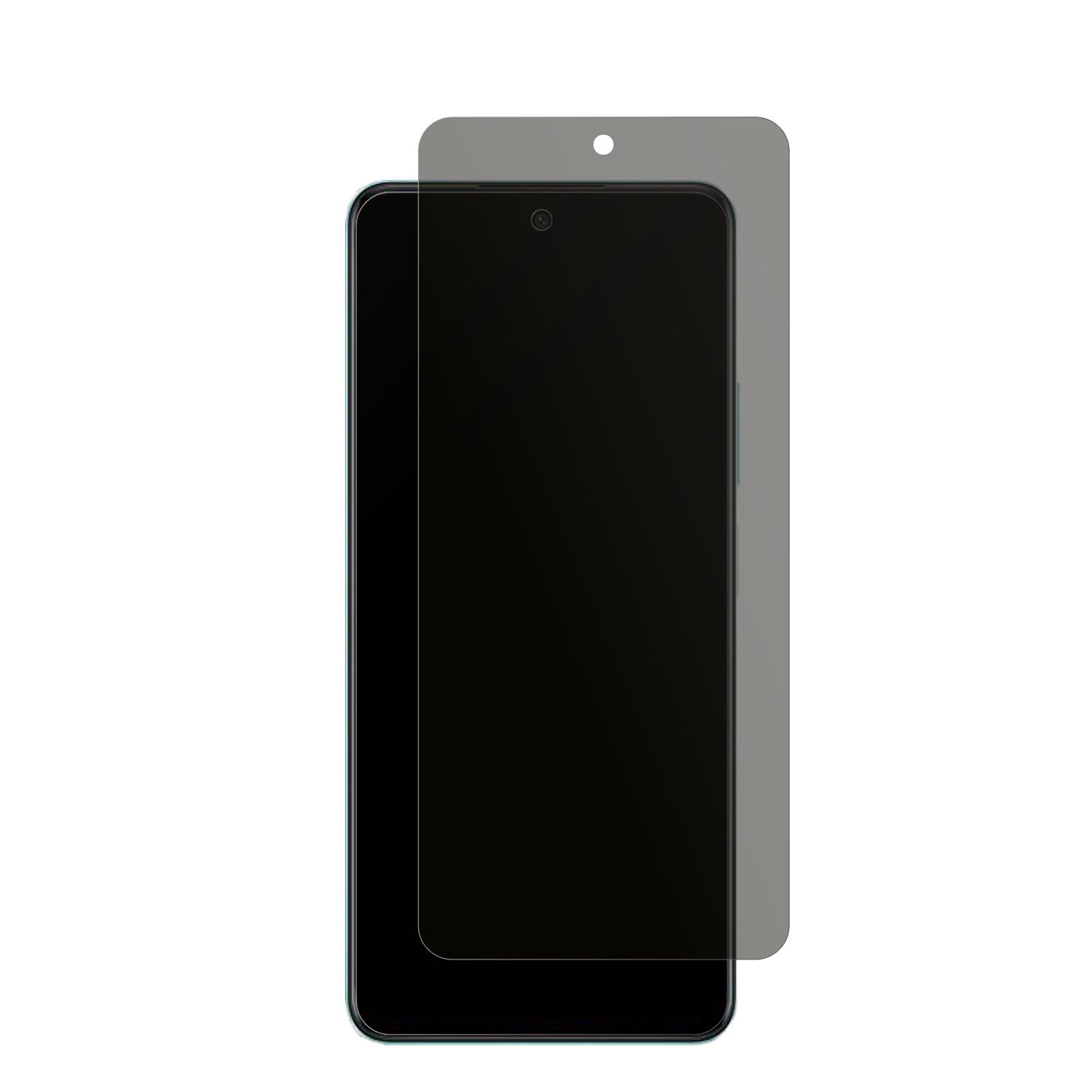 OppoA2 mit aufgebrachtem dipos Displayschutz, der seitliche Einblicke blockiert
