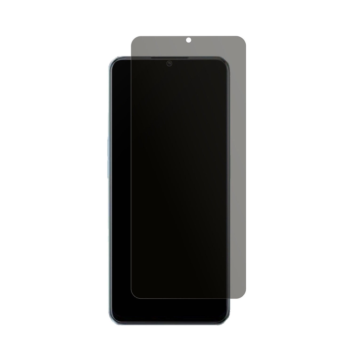 OPPOA58x mit aufgebrachtem dipos Displayschutz, der seitliche Einblicke blockiert