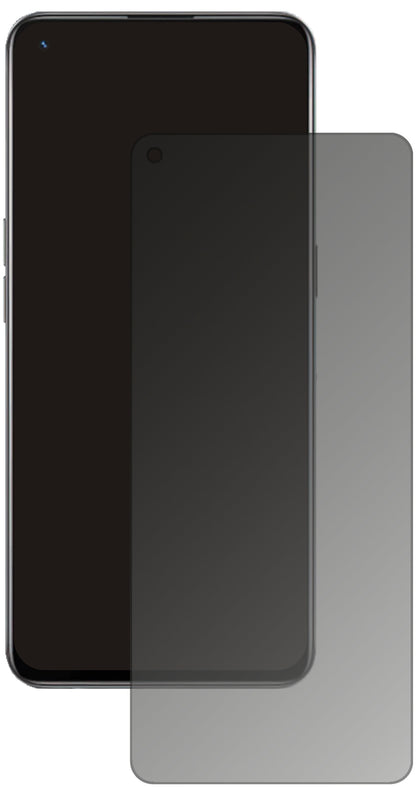 OPPOK9 5G mit aufgebrachtem dipos Displayschutz, der seitliche Einblicke blockiert
