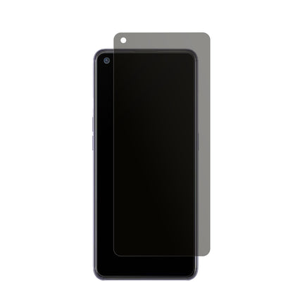 OppoReno6 Lite mit aufgebrachtem dipos Displayschutz, der seitliche Einblicke blockiert