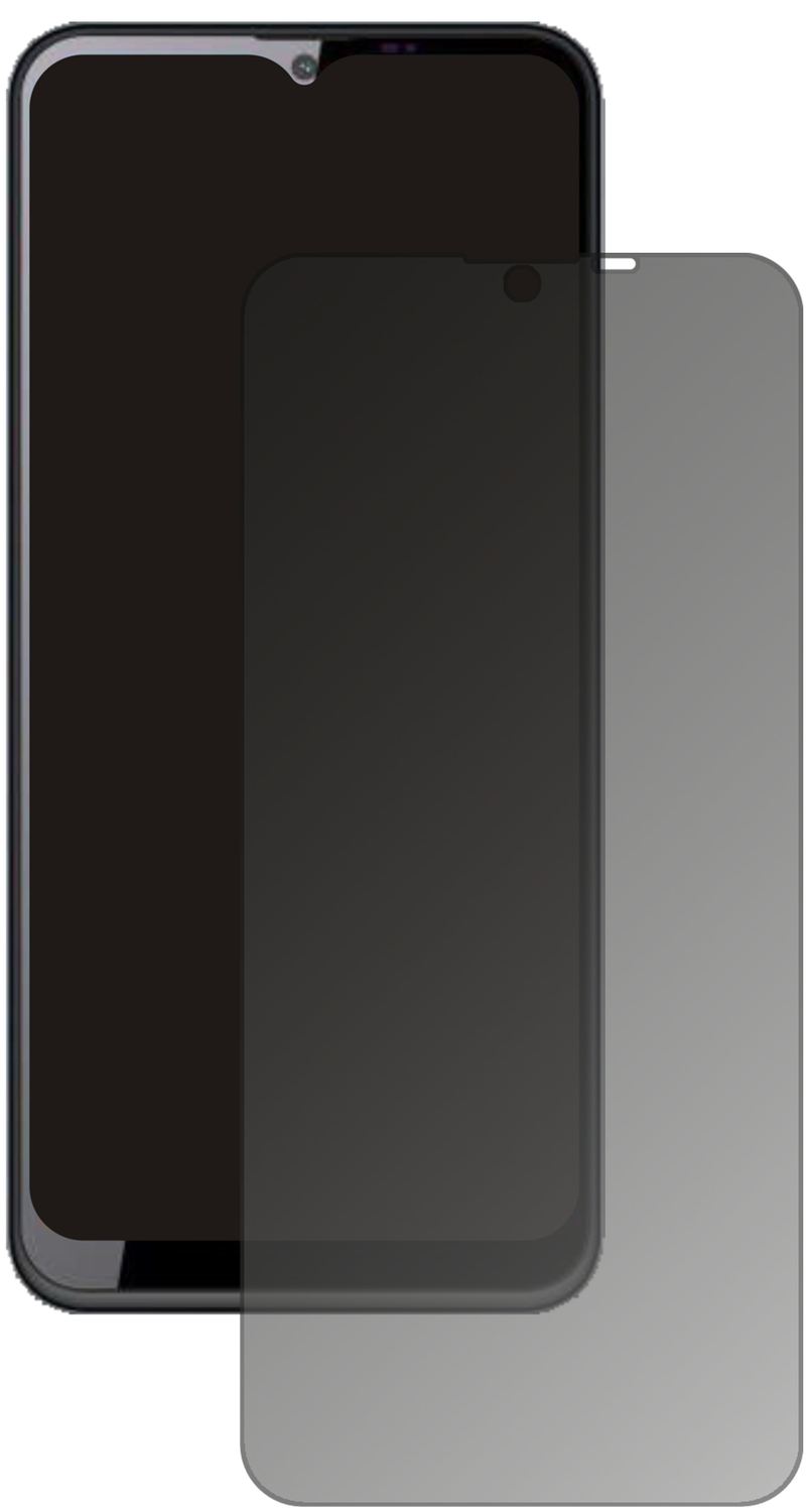 OukitelC23 Pro mit aufgebrachtem dipos Displayschutz, der seitliche Einblicke blockiert