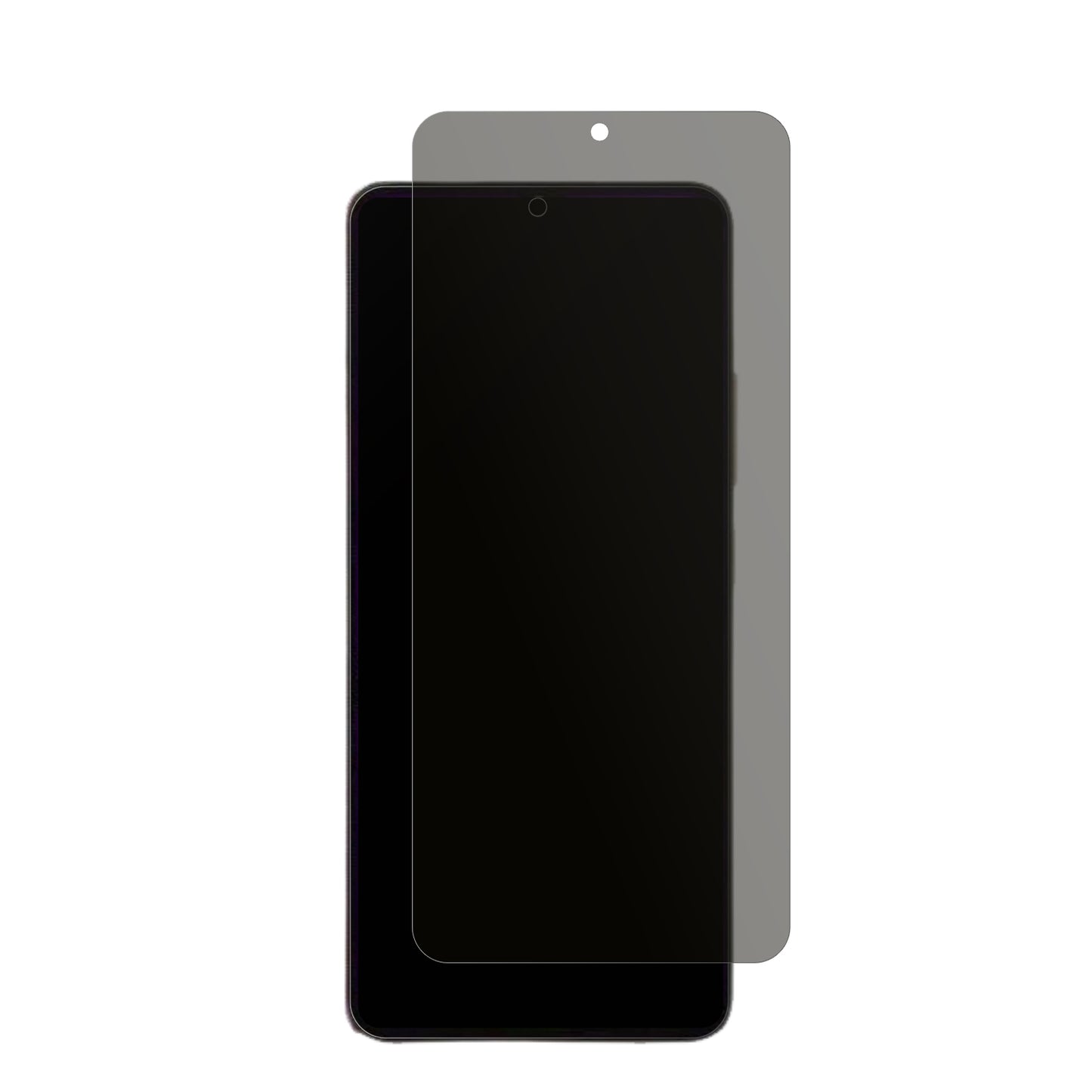OukitelC59 Pro mit aufgebrachtem dipos Displayschutz, der seitliche Einblicke blockiert