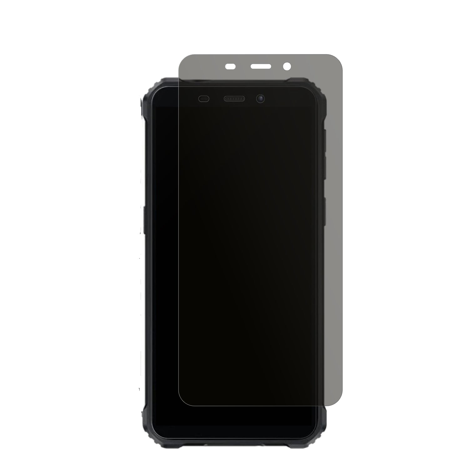 OukitelG3 Outdoor mit aufgebrachtem dipos Displayschutz, der seitliche Einblicke blockiert