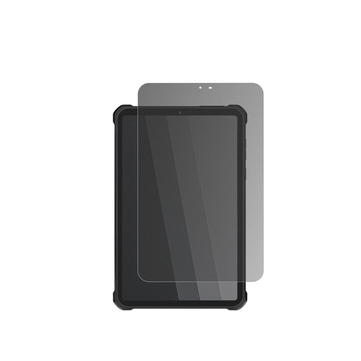 OukitelRT11 5G mit aufgebrachtem dipos Displayschutz, der seitliche Einblicke blockiert
