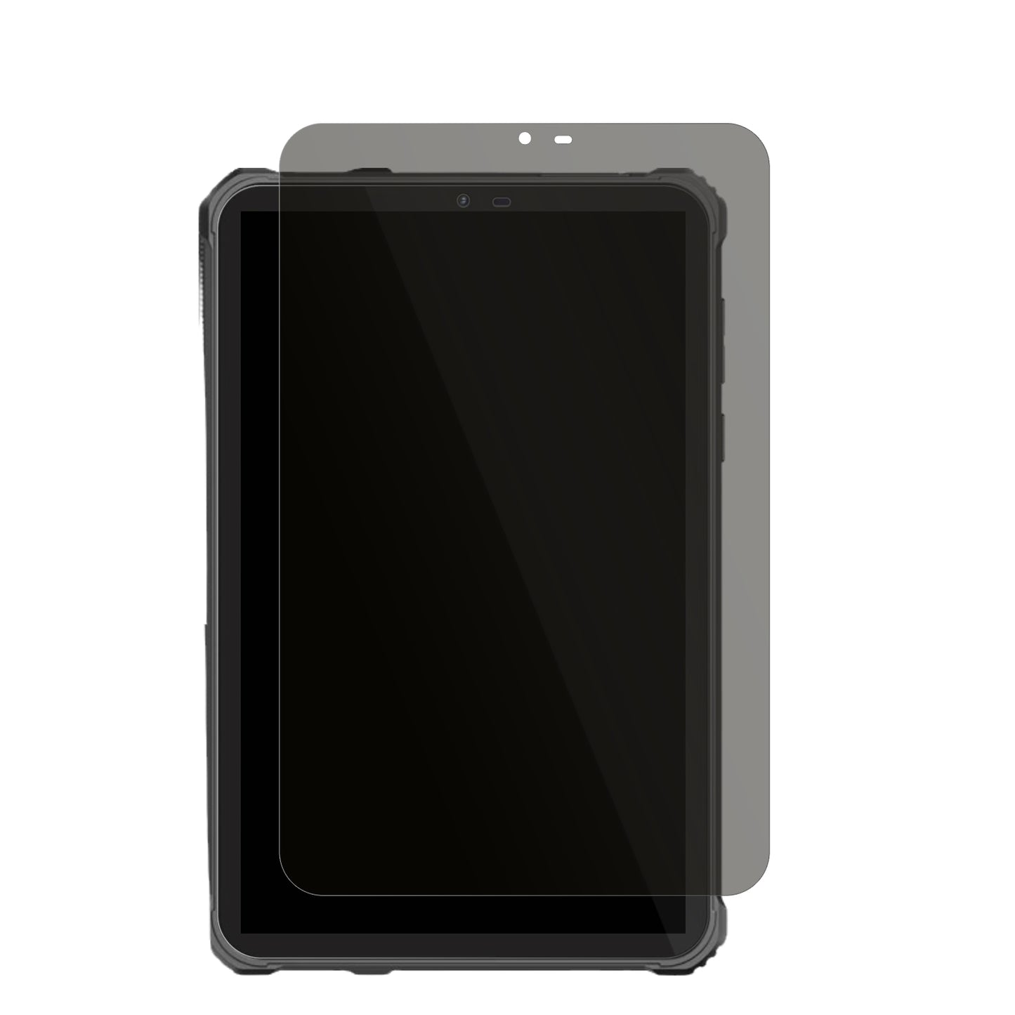 OukitelRT3 Pro mit aufgebrachtem dipos Displayschutz, der seitliche Einblicke blockiert