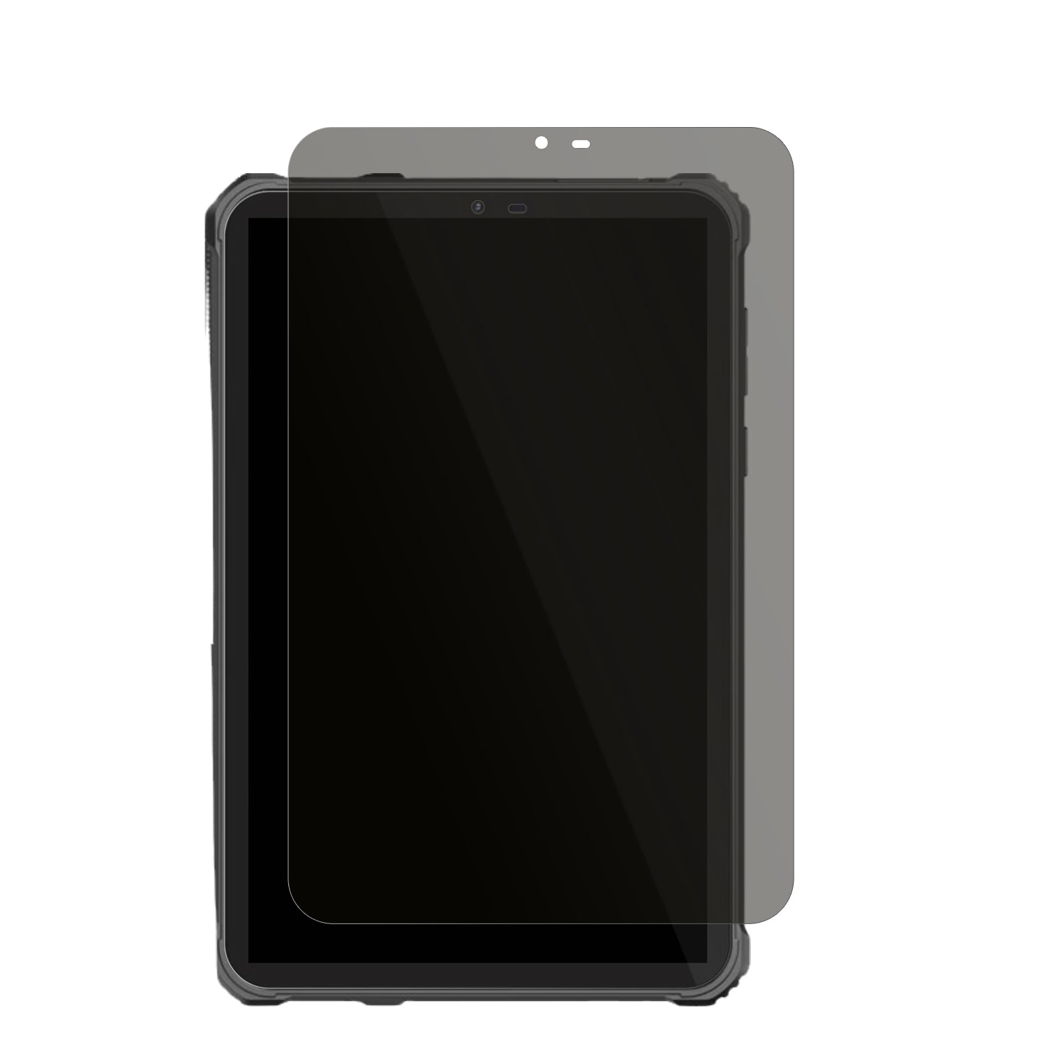 OukitelRT3 Pro mit aufgebrachtem dipos Displayschutz, der seitliche Einblicke blockiert