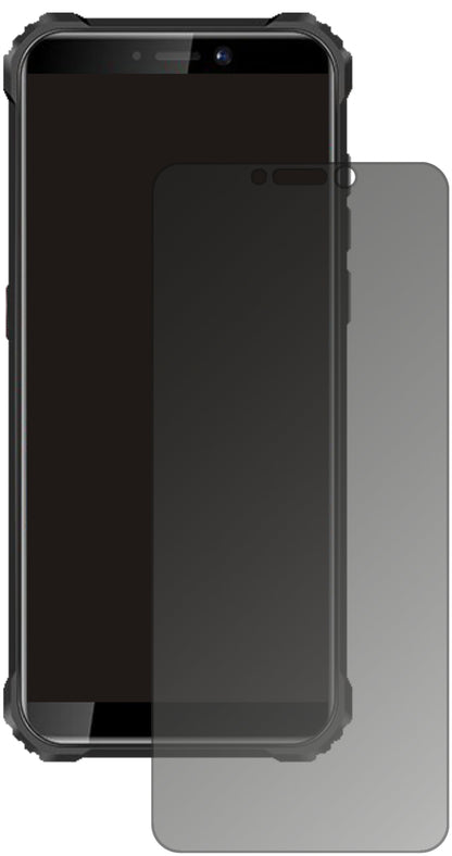OukitelWP5 Pro (2020) mit aufgebrachtem dipos Displayschutz, der seitliche Einblicke blockiert
