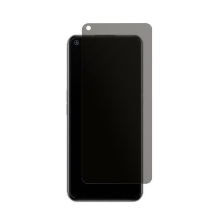 RealmeQ5 mit aufgebrachtem dipos Displayschutz, der seitliche Einblicke blockiert
