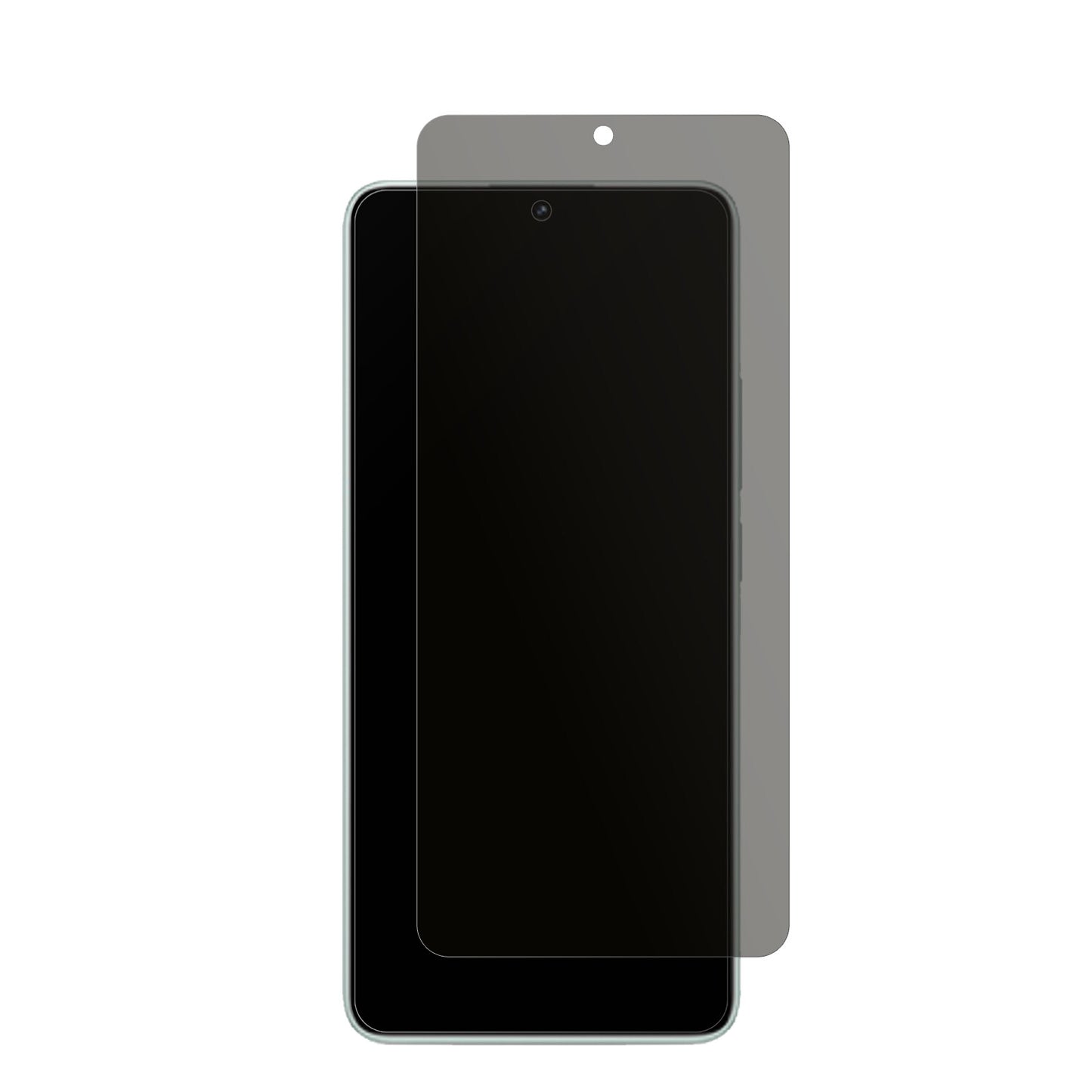 RedmiK70E mit aufgebrachtem dipos Displayschutz, der seitliche Einblicke blockiert