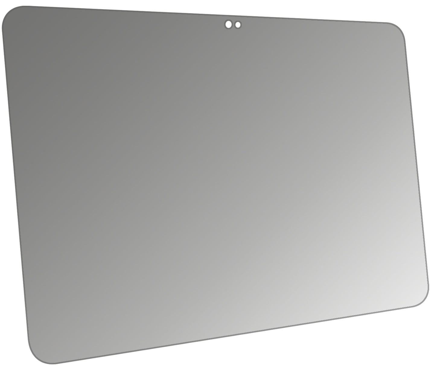 RuggedTablet ID-SQ10.1 mit aufgebrachtem dipos Displayschutz, der seitliche Einblicke blockiert