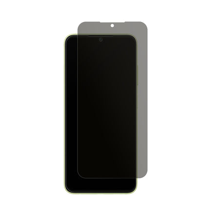 SamsungGalaxy A05s mit aufgebrachtem dipos Displayschutz, der seitliche Einblicke blockiert