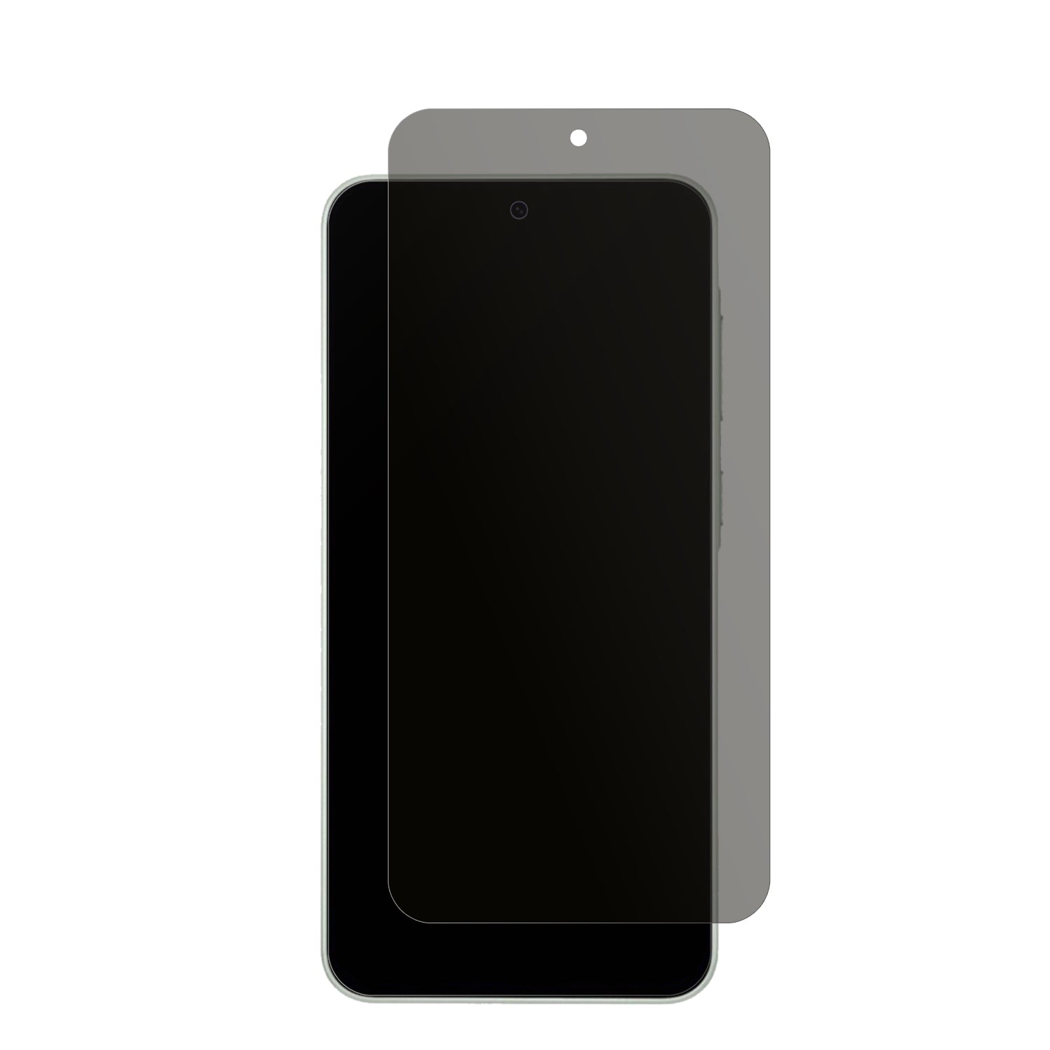 SamsungGalaxy A26 5G mit aufgebrachtem dipos Displayschutz, der seitliche Einblicke blockiert
