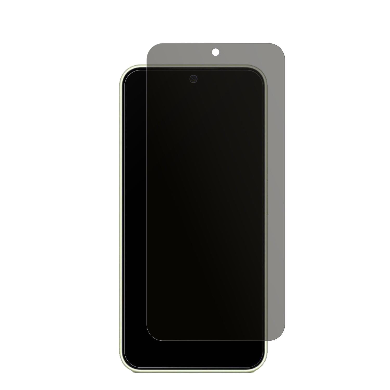 SamsungGalaxy A54 mit aufgebrachtem dipos Displayschutz, der seitliche Einblicke blockiert